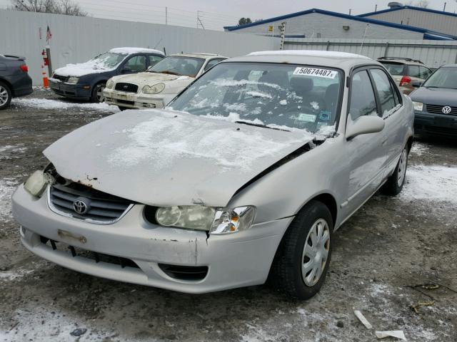 1NXBR12E52Z616751 - 2002 TOYOTA COROLLA CE GRAY photo 2