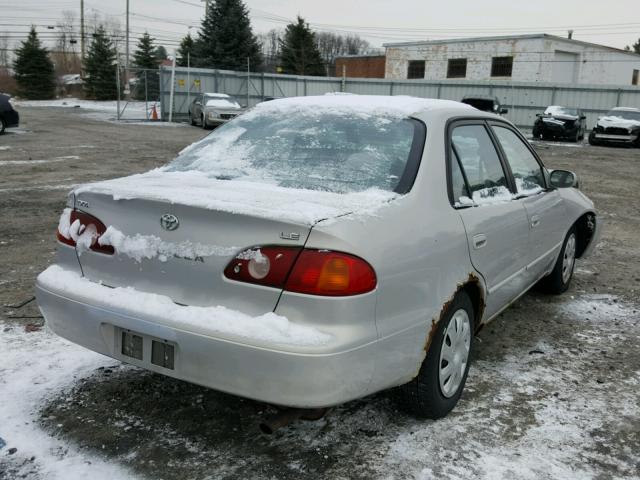 1NXBR12E52Z616751 - 2002 TOYOTA COROLLA CE GRAY photo 4