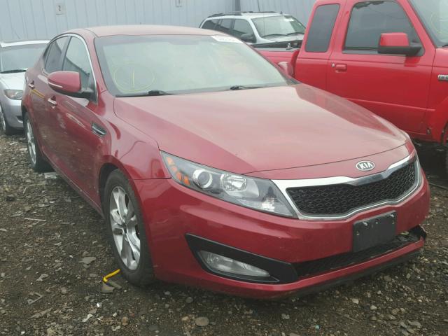 KNAGN4A77B5069239 - 2011 KIA OPTIMA EX RED photo 1