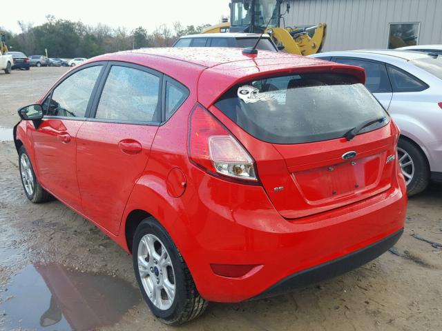 3FADP4EJ9FM211103 - 2015 FORD FIESTA SE RED photo 3