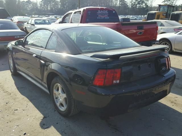 1FAFP40634F182481 - 2004 FORD MUSTANG BLACK photo 3