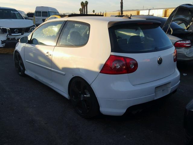 WVWEV71K26W074185 - 2006 VOLKSWAGEN NEW GTI WHITE photo 3