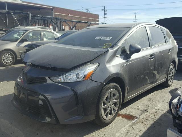 JTDZN3EU6HJ058173 - 2017 TOYOTA PRIUS V GRAY photo 2