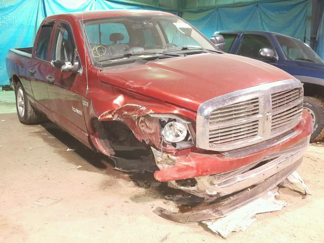 1D7HU18208S548797 - 2008 DODGE RAM 1500 S RED photo 1