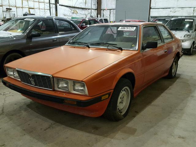 ZAMAL1107FB313829 - 1985 MASERATI BITURBO ORANGE photo 2