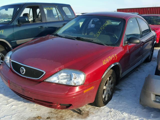 1MEFM53241A645222 - 2001 MERCURY SABLE LS RED photo 2