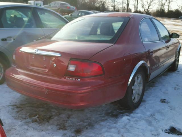 1MEFM53241A645222 - 2001 MERCURY SABLE LS RED photo 4