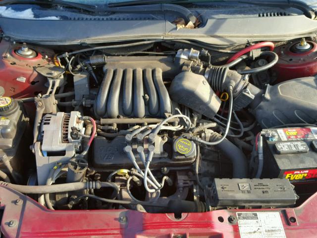 1MEFM53241A645222 - 2001 MERCURY SABLE LS RED photo 7