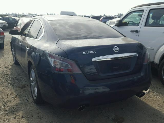 1N4AA5AP2EC464770 - 2014 NISSAN MAXIMA S BLUE photo 3