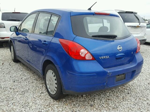 3N1BC13E77L413708 - 2007 NISSAN VERSA S BLUE photo 3