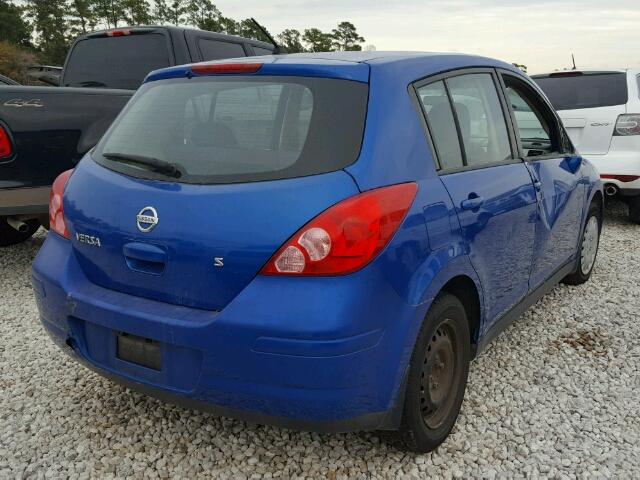 3N1BC13E77L413708 - 2007 NISSAN VERSA S BLUE photo 4