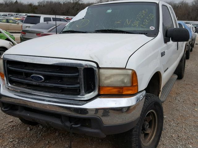 1FTNX21F9YEE02551 - 2000 FORD F250 SUPER WHITE photo 2