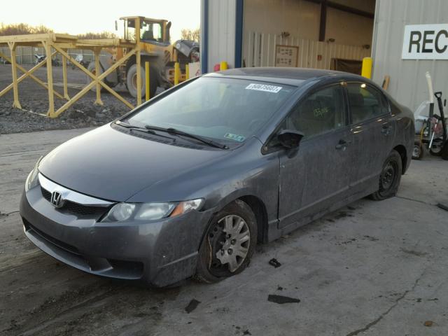 2HGFA1F38AH562774 - 2010 HONDA CIVIC VP GRAY photo 2