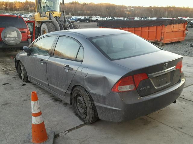 2HGFA1F38AH562774 - 2010 HONDA CIVIC VP GRAY photo 3