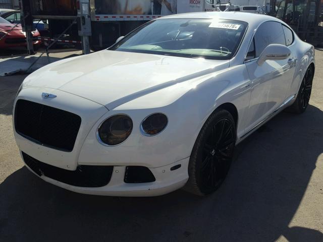 SCBFC7ZA9EC087296 - 2014 BENTLEY CONTINENTA WHITE photo 2