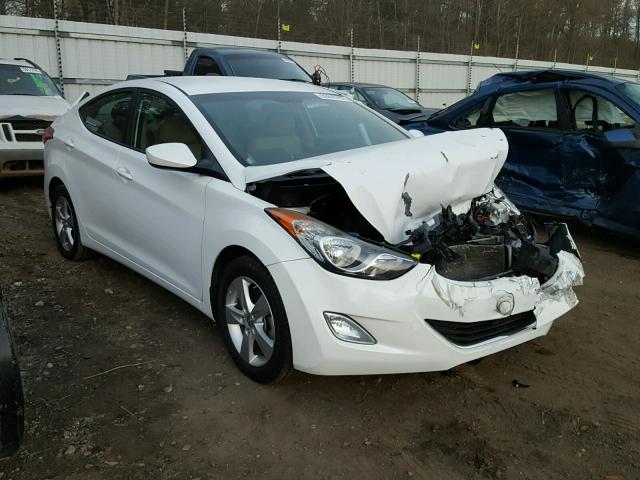 5NPDH4AE0DH164577 - 2013 HYUNDAI ELANTRA GL WHITE photo 1