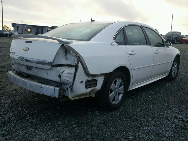 2G1WT57K391145419 - 2009 CHEVROLET IMPALA 1LT WHITE photo 4