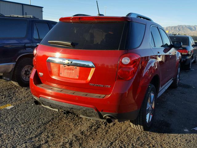 2GNFLHE3XF6397257 - 2015 CHEVROLET EQUINOX LT RED photo 4