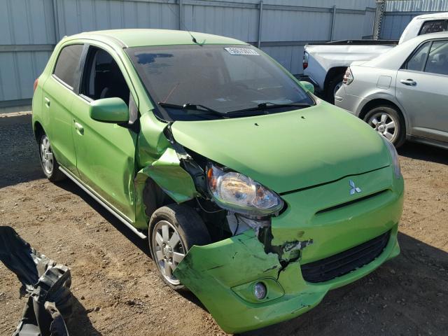 ML32A4HJ1EH018027 - 2014 MITSUBISHI MIRAGE ES GREEN photo 1