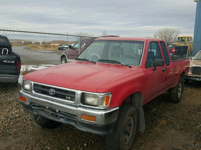 JT4VN13D6N5083486 - 1992 TOYOTA PICKUP 1/2 RED photo 2