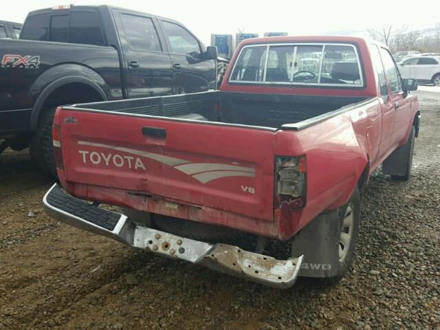JT4VN13D6N5083486 - 1992 TOYOTA PICKUP 1/2 RED photo 4