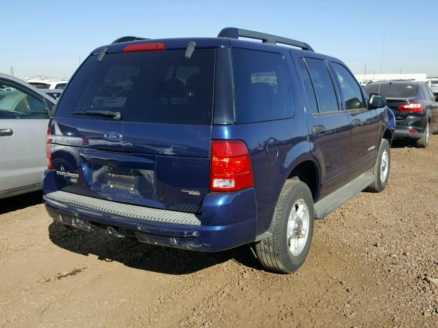 1FMZU63K25UA34156 - 2005 FORD EXPLORER X BLUE photo 4