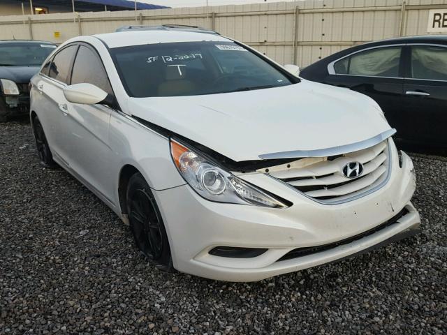 5NPEB4AC1CH366475 - 2012 HYUNDAI SONATA GLS WHITE photo 1