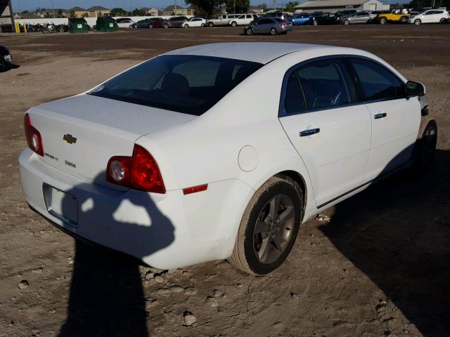 1G1ZC5E04CF363870 - 2012 CHEVROLET MALIBU 1LT WHITE photo 4