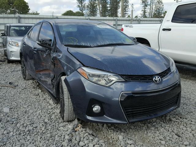 2T1BURHE5EC134985 - 2014 TOYOTA COROLLA L GRAY photo 1