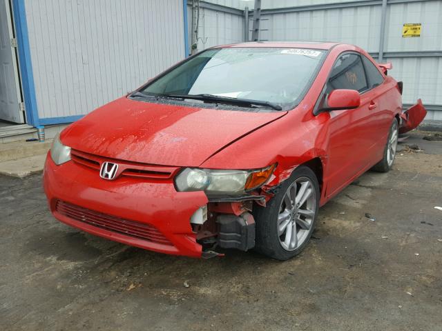 2HGFG215X7H708713 - 2007 HONDA CIVIC SI RED photo 2