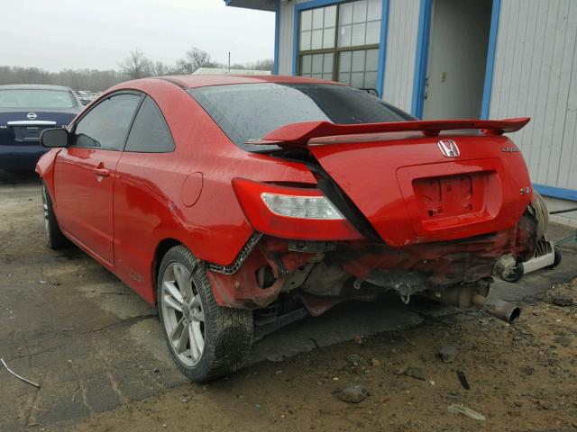 2HGFG215X7H708713 - 2007 HONDA CIVIC SI RED photo 3