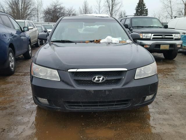 5NPEU46F67H159874 - 2007 HYUNDAI SONATA SE BLACK photo 9