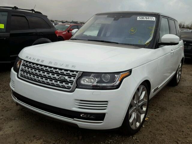 SALGS2FV2HA359193 - 2017 LAND ROVER RANGE ROVE WHITE photo 2