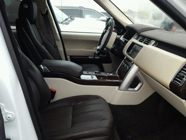 SALGS2FV2HA359193 - 2017 LAND ROVER RANGE ROVE WHITE photo 5
