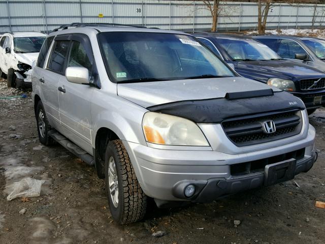 2HKYF18695H509319 - 2005 HONDA PILOT EXL SILVER photo 1