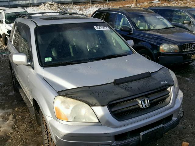 2HKYF18695H509319 - 2005 HONDA PILOT EXL SILVER photo 9