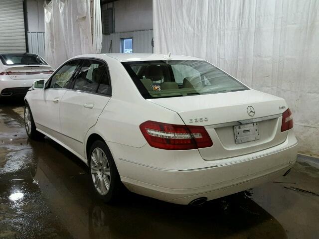 WDDHF8JB0DA711106 - 2013 MERCEDES-BENZ E 350 4MAT WHITE photo 3