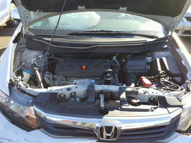 2HGFB2F5XCH610458 - 2012 HONDA CIVIC LX SILVER photo 7