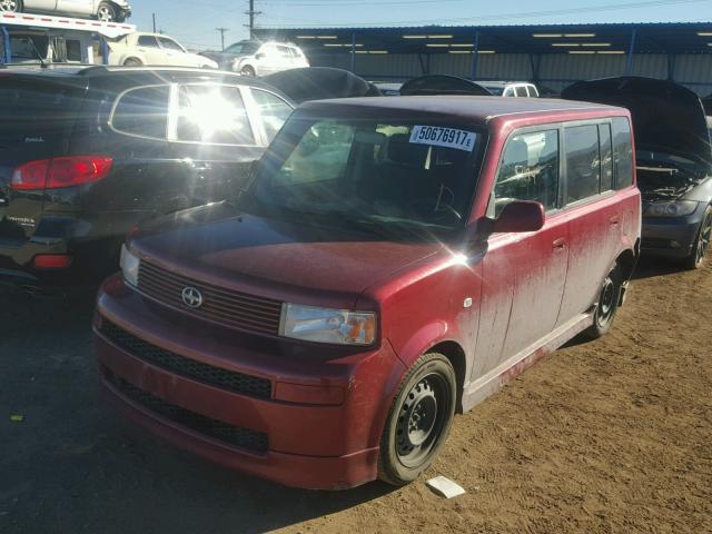 JTLKT324164104634 - 2006 TOYOTA SCION XB RED photo 2