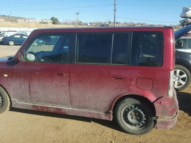 JTLKT324164104634 - 2006 TOYOTA SCION XB RED photo 9