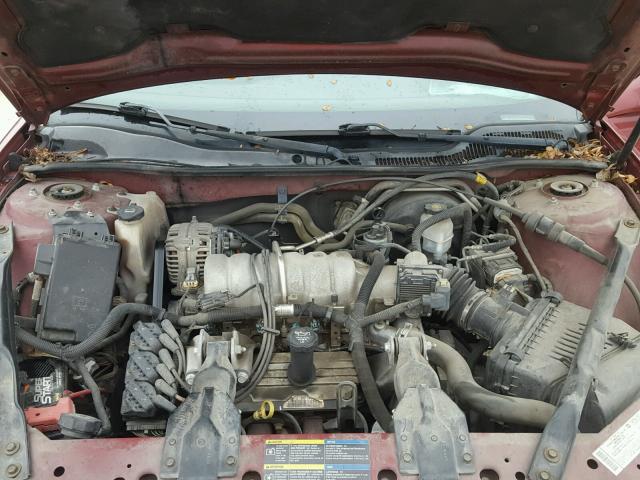 2G2WS522251197320 - 2005 PONTIAC GRAND PRIX BURGUNDY photo 7