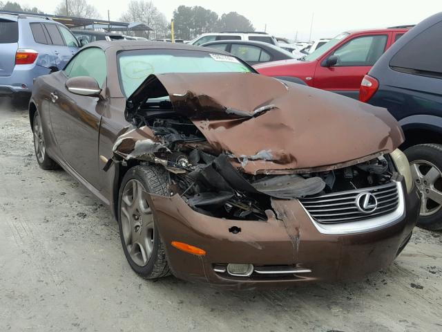 JTHFN48Y869003079 - 2006 LEXUS SC 430 BROWN photo 1