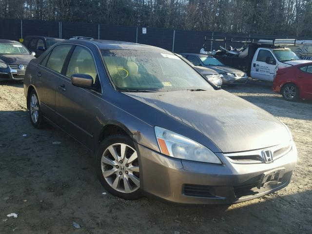 1HGCM66587A051159 - 2007 HONDA ACCORD EX GRAY photo 1