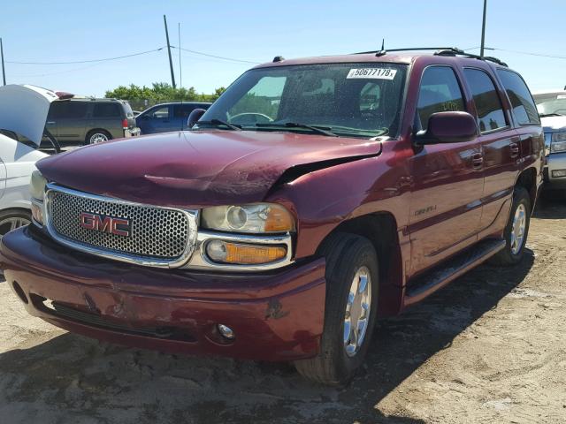 1GKEK63UX4J128140 - 2004 GMC YUKON DENA BURGUNDY photo 2