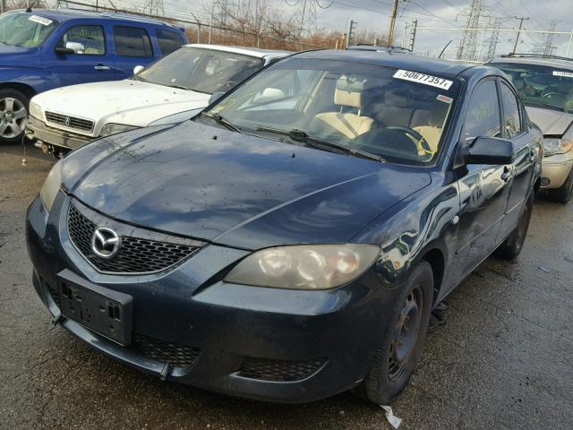 JM1BK12F641116880 - 2004 MAZDA 3 I GREEN photo 2