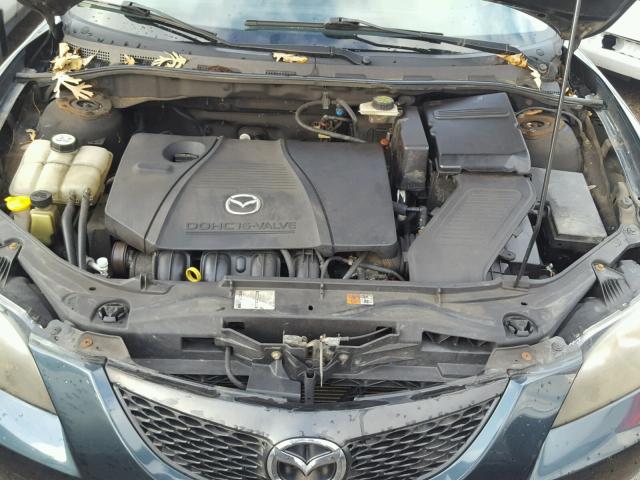 JM1BK12F641116880 - 2004 MAZDA 3 I GREEN photo 7