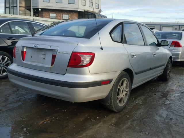 KMHDN56D05U170932 - 2005 HYUNDAI ELANTRA GL SILVER photo 4