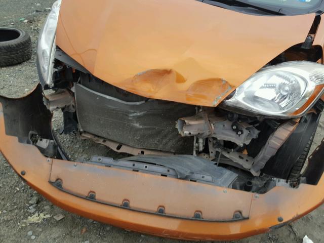 JHMGE8H48AC019917 - 2010 HONDA FIT SPORT ORANGE photo 9