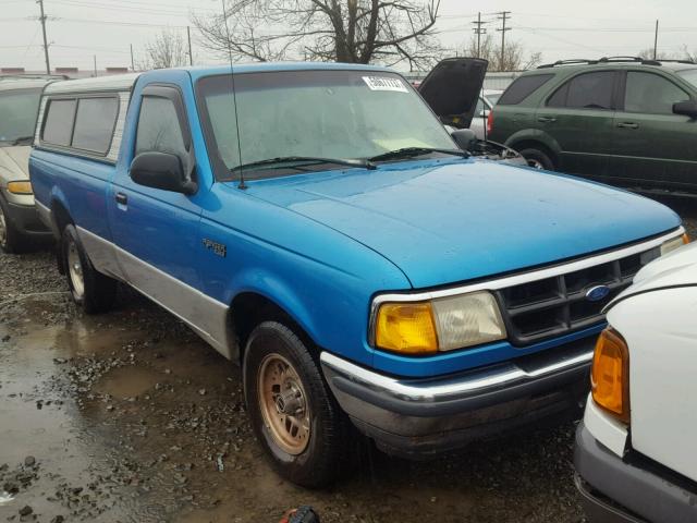 1FTCR10U5PPA61504 - 1993 FORD RANGER BLUE photo 1