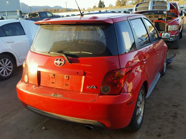 JTKKT624250098600 - 2005 TOYOTA SCION XA წითელი ფოტო 4